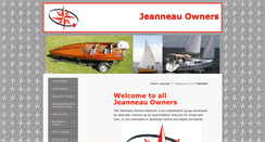 Desktop Screenshot of jeanneau-owners.com