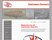 Tablet Screenshot of jeanneau-owners.com